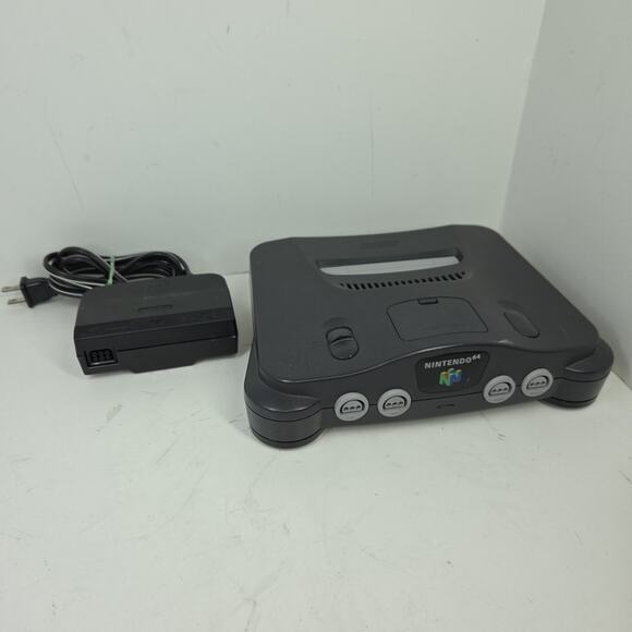 Vtg Nintendo 64 N64 Console Gray Consoles Video Retro Games Gaming Rumble Pak - Picture 7 of 12